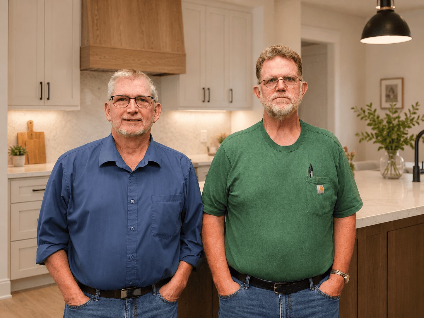 Cabinet Door Factory owners Gary Hollenbeck and Donovan Thornhill